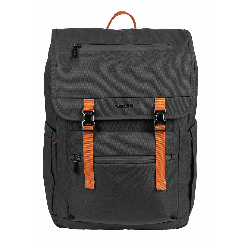 NATEC Niala Ginger Orange 39,6 cm (15.6") Rucksack Schwarz
