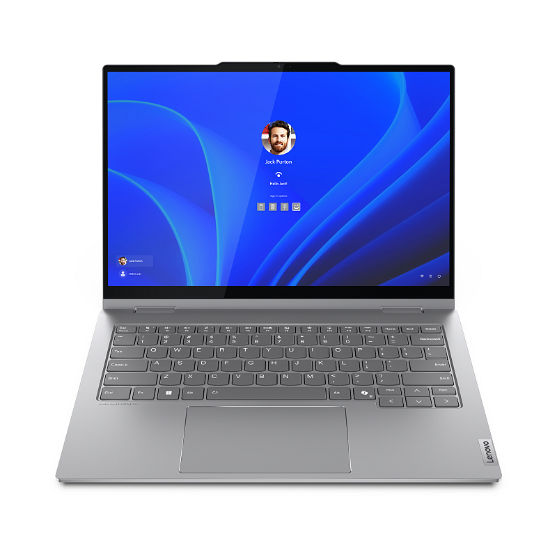 Lenovo ThinkBook 14 2-in-1 G4 IML Intel Core Ultra 5 125U Hybrid (2-in-1) 35,6 cm (14") Touchscreen WUXGA 16 GB DDR5-SDRAM 512 GB SSD Wi-Fi 6E (802.11ax) Windows 11 Pro Deutsch Grau