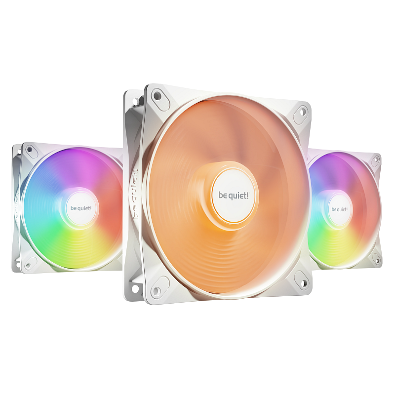 be quiet! LIGHT WINGS LX 120mm PWM High Speed 3-Pack White Computergehäuse Ventilator 12 cm Weiß 3 Stück(e)