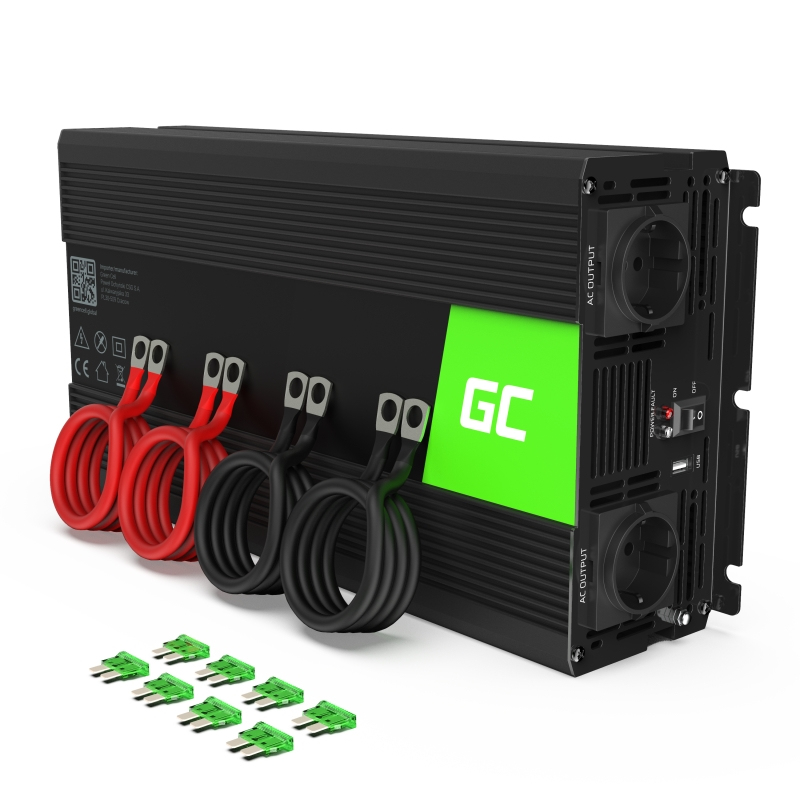 Green Cell INV20 Netzteil & Spannungsumwandler Drinnen 4000 W Schwarz