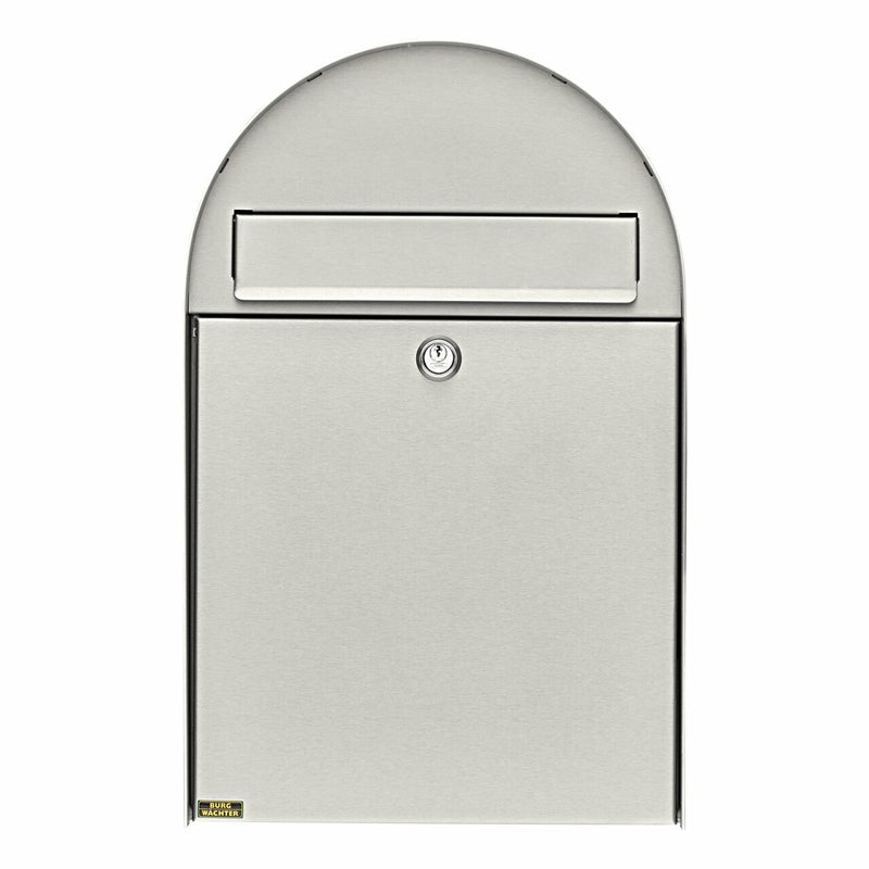 BURG-WÄCHTER Nordic 3680 NI Briefkasten Edelstahl Pfostenmontierter Briefkasten
