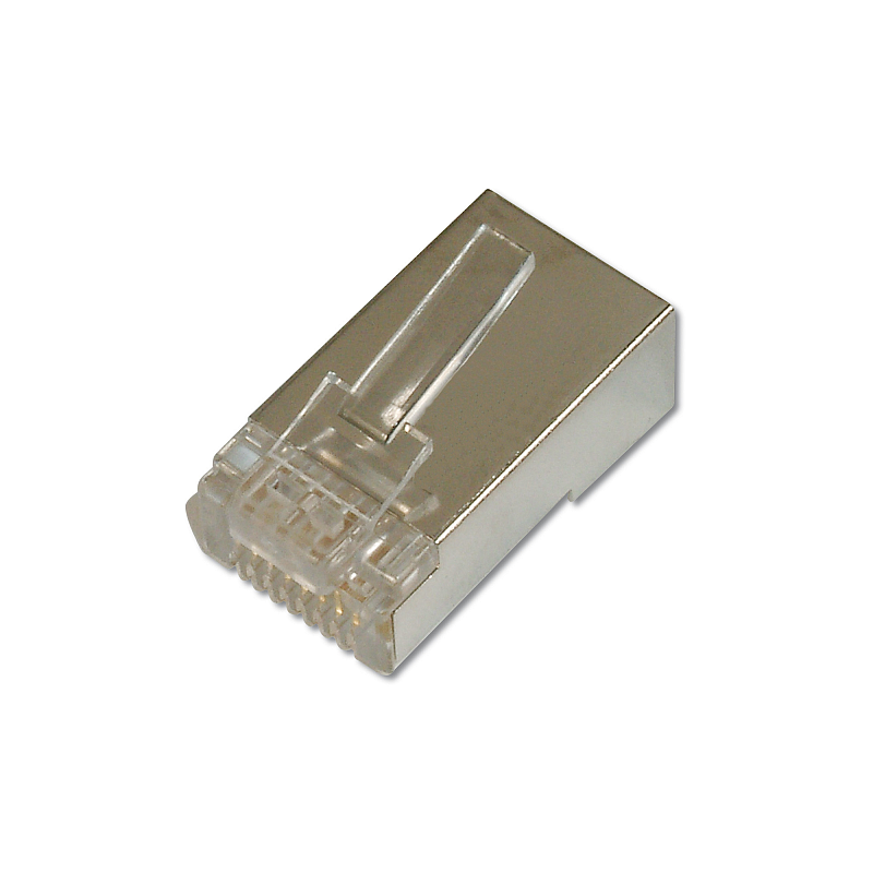 Digitus CAT 6 Modularstecker für Rundkabel, geschirmt, 100 Stk.