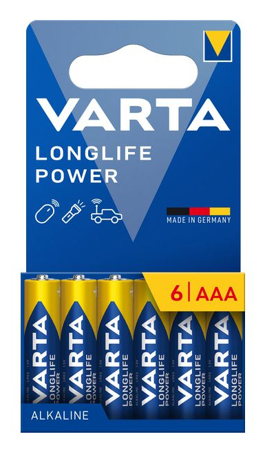 Varta Longlife Power AAA Einwegbatterie Alkali