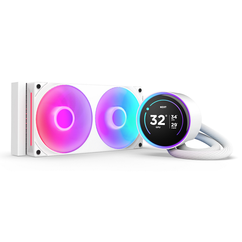 NZXT Kraken Elite 240 RGB Prozessor All-in-One-Flüssigkeitskühler 12 cm Weiß 1 Stück(e)