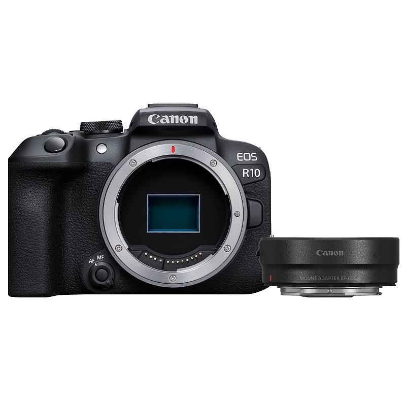 Canon EOS R10+ EF- R MILC Body 24,2 MP CMOS 6000 x 4000 Pixel Schwarz