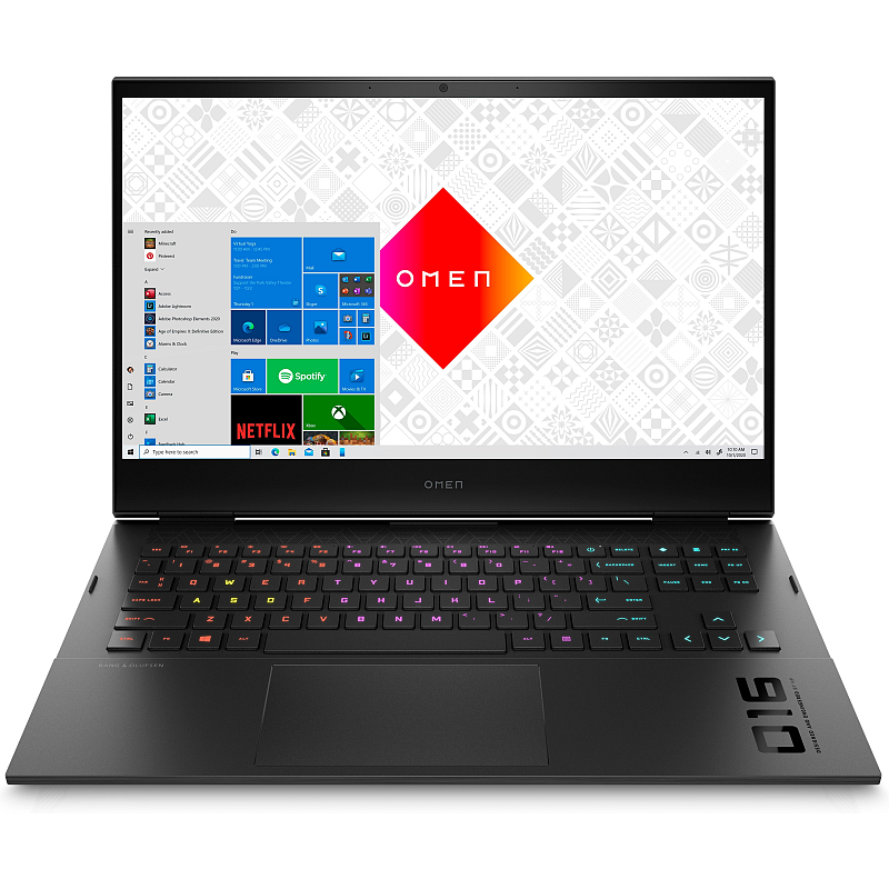 OMEN by HP 16-c0077ng AMD Ryzen™ 7 5800H Laptop 40,9 cm (16.1") Quad HD 16 GB DDR4-SDRAM 1 TB SSD AMD Radeon RX 6600M Wi-Fi 6E (802.11ax) Windows 11 Home Schwarz