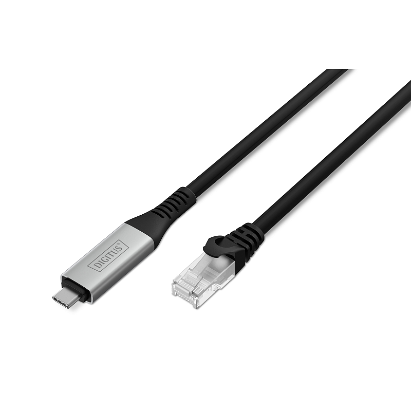 Digitus USB-C - RJ45 Ethernet Kabel, 1Gbit/s, 5m