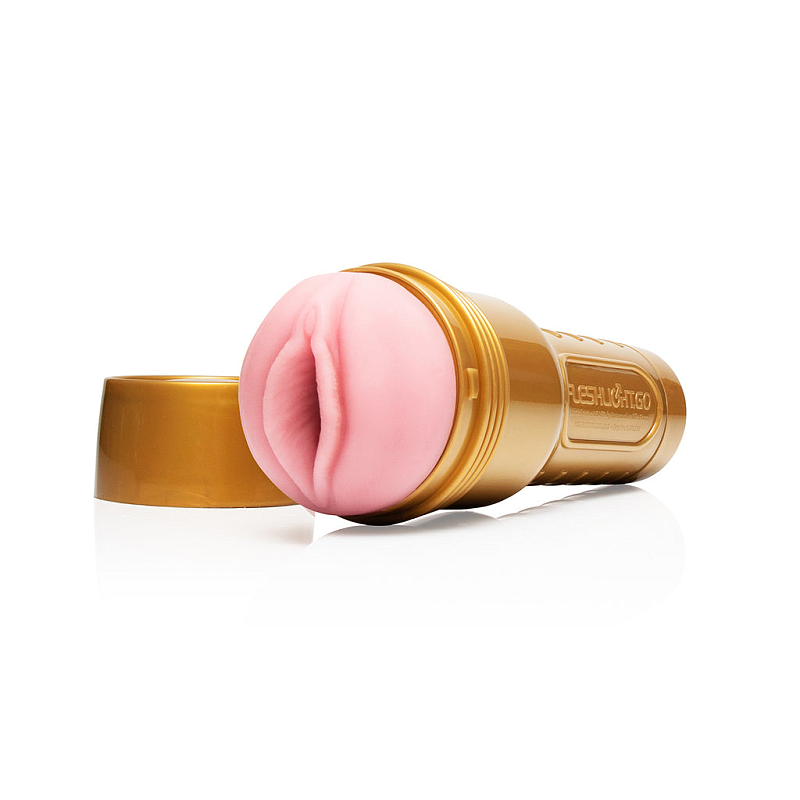 Fleshlight Go Stamina Training Unit Lady Taschenlampen-Masturbator Gold, Pink Silikon