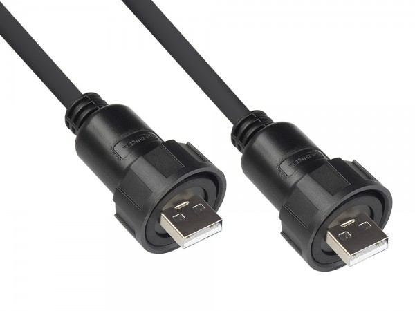 Alcasa IC04-U202 USB Kabel USB 2.0 1 m USB A Mini-USB A Schwarz