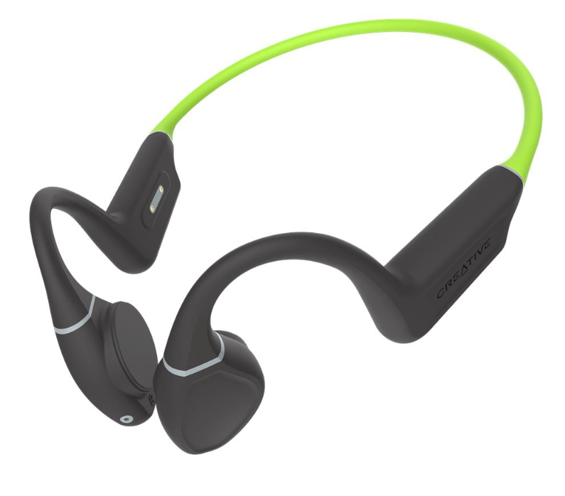 Creative Labs Outlier FREE Plus Kopfhörer Kabellos Nackenband Sport Bluetooth Schwarz, Grün