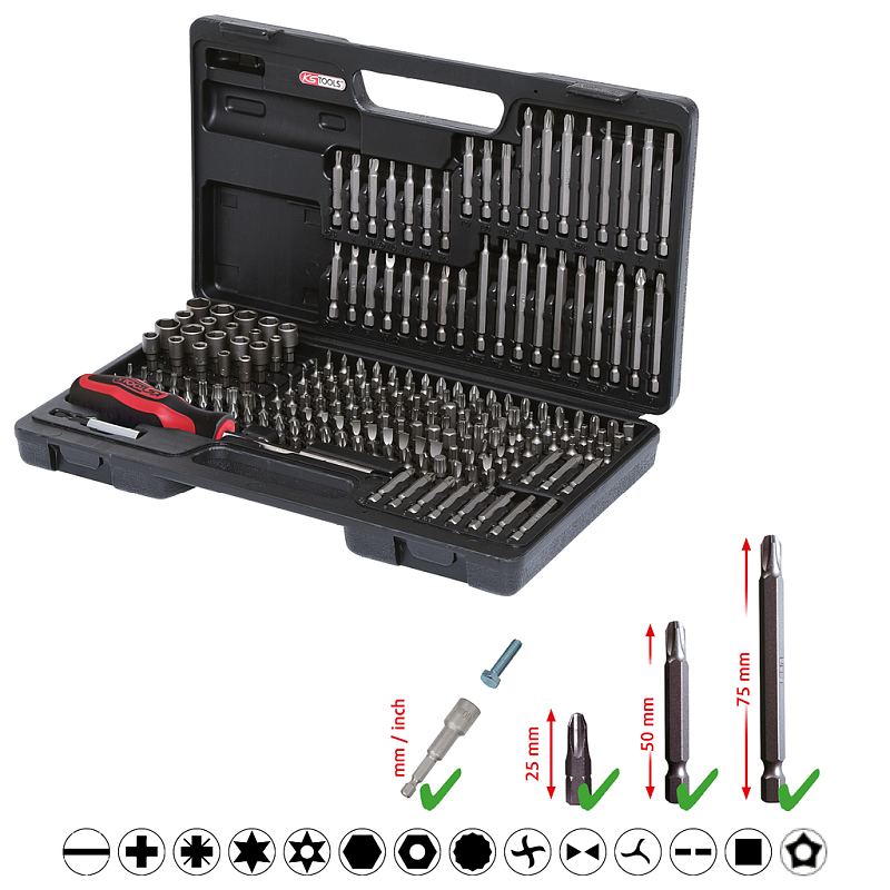 KS Tools 911.2008 Schraubenziehereinsatz 208 Stück(e)