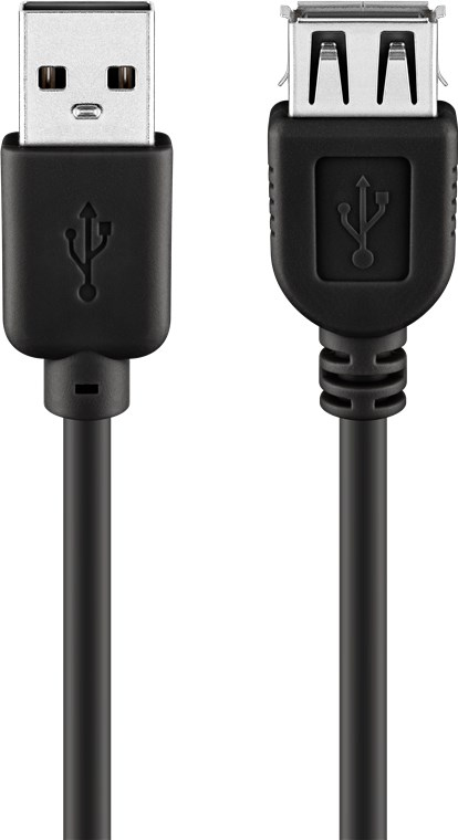 Goobay 68625 USB Kabel USB 2.0 0,6 m USB A Schwarz