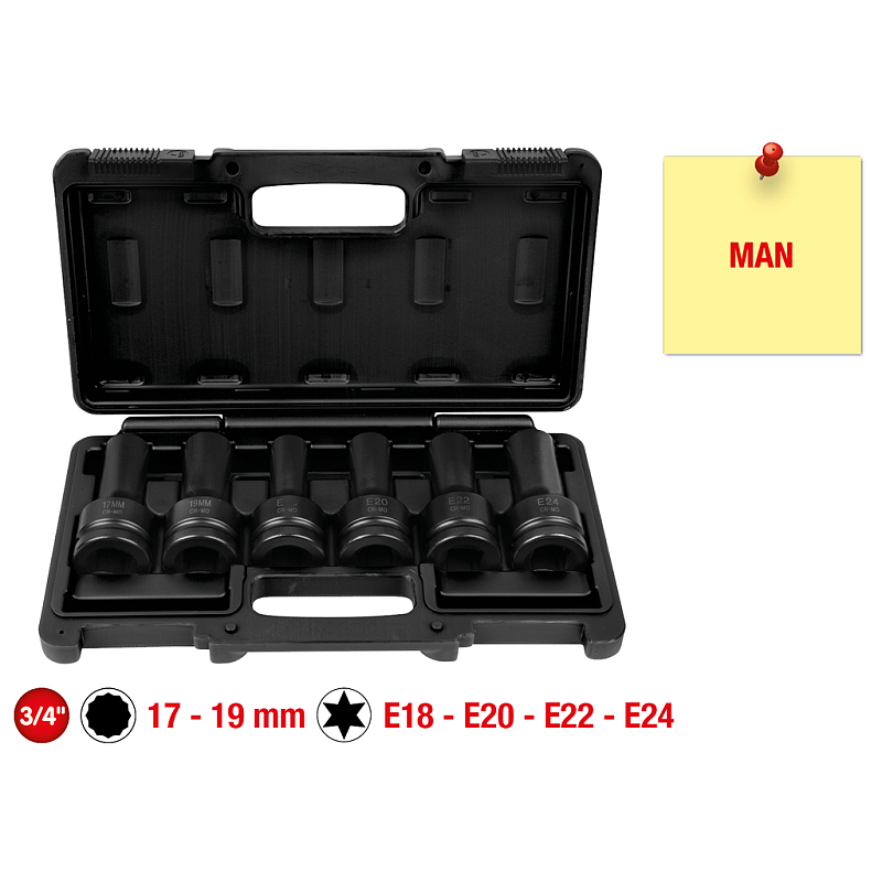 KS Tools 460.1505 Steckdosen/Steckdosen-Set Steckschlüssel-Satz