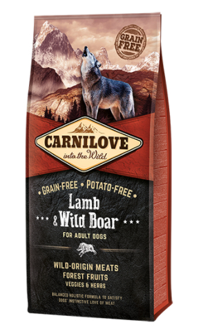 CARNILOVE Lamb Wild Boar 12 kg Adult Wildschwein, Lamm