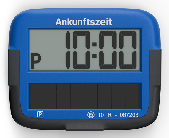 Needit Park Micro Solar Parkscheibe Schwarz, Blau Elektronisch