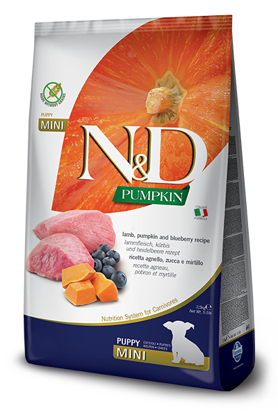 Farmina Pet Food N&D Pumpkin 7 kg Welpe Heidelbeere, Lamm, Kürbis