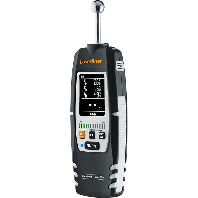 Laserliner MultiWet-Finder Plus Drinnen Elektronisches Hygrometer Schwarz, Weiß