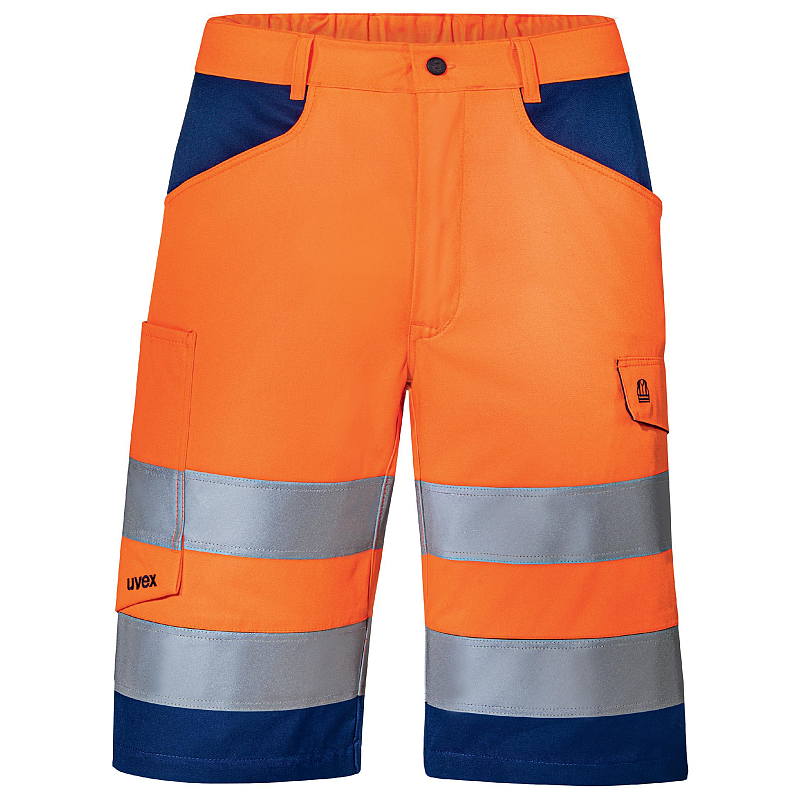 Uvex 8849009 Arbeitskleidung Shorts Blau, Grau, Gelb
