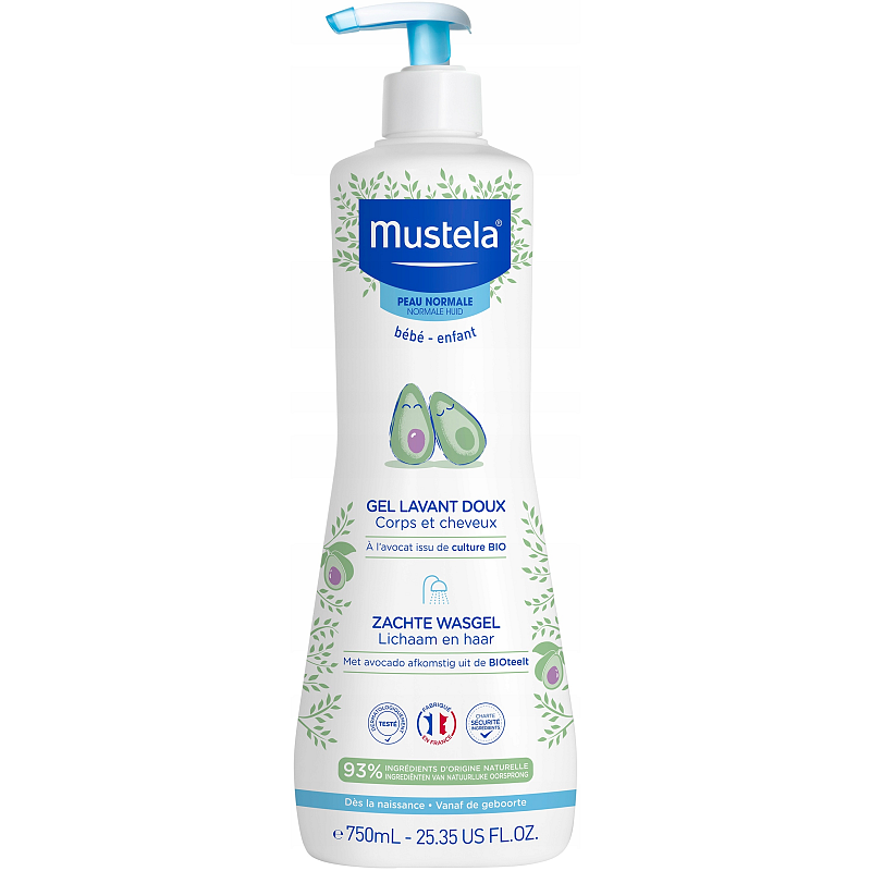 Mustela 3504105035846 Babyshampoo 750 ml 2-in-1 Haar & Körper