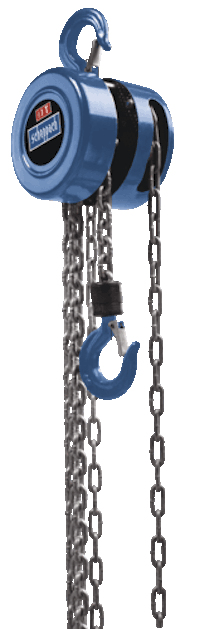 Scheppach 4907401000 Mechanischer Flaschenzug 1000 kg 3 m Blau, Metallisch