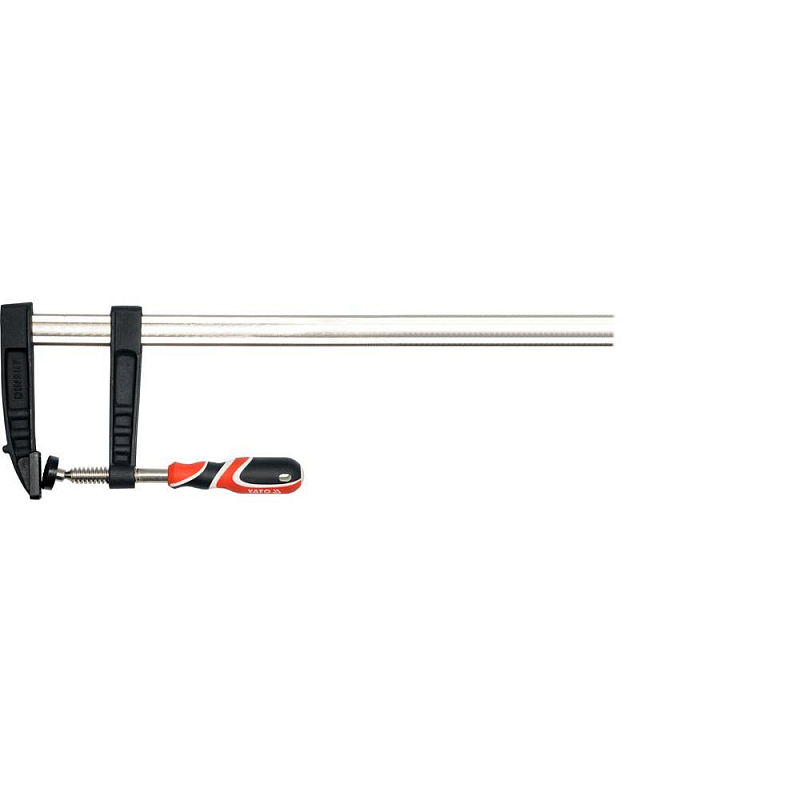 Yato YT-6449 Schraubzwinge F-Klammer 30 cm Schwarz, Rot, Stahl