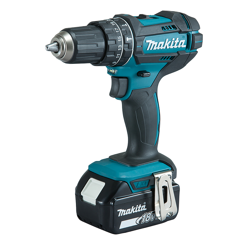 Makita DHP482RFX9 Akku-Schlagbohrschrauber 18V 1900 RPM Ohne Schlüssel 1,5 kg Schwarz, Grün
