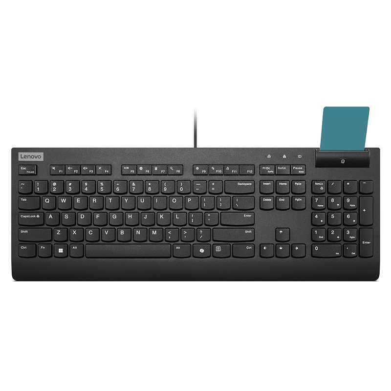 Lenovo Smartcard Wired keyboard II Tastatur Heimbüro USB Italienisch Schwarz