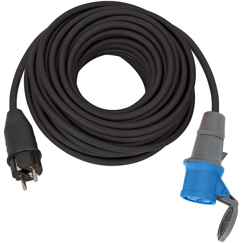 Brennenstuhl 1132910100 Verlängerungskabel 25 m Draußen Schwarz, Blau