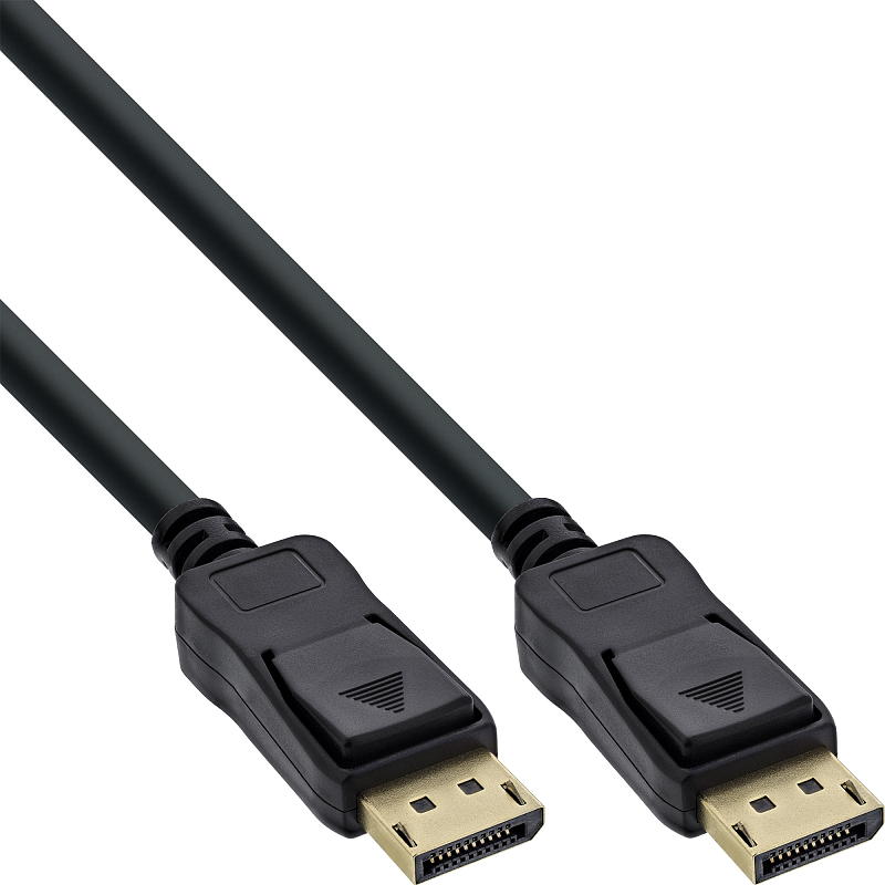 InLine DisplayPort Kabel, schwarz, vergoldete Kontakte, 0,5m