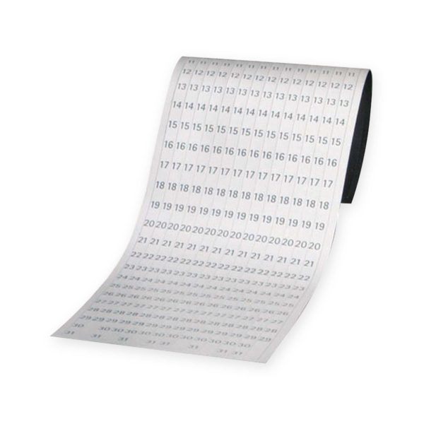 Franken DS1203A Zubehör für Plantafeln Weiß Date strip