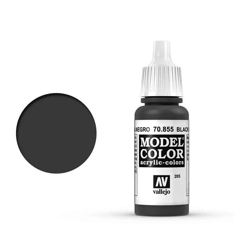 Vallejo 71.046 Acrylfarbe 17 ml Schwarz, Grau Flasche