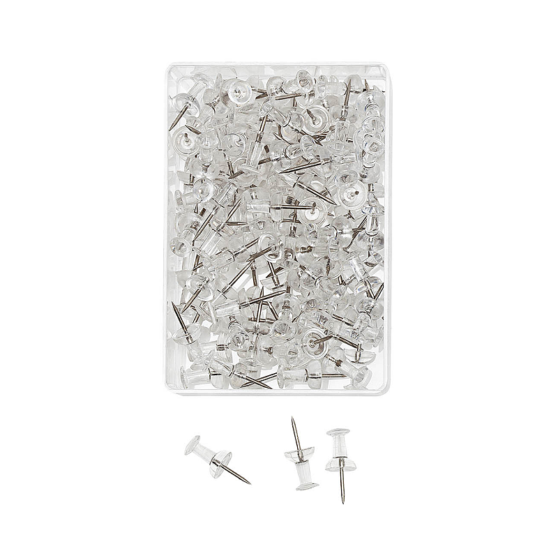 Wedo 54 249 Reißzwecke Transparent 100 Stück(e)