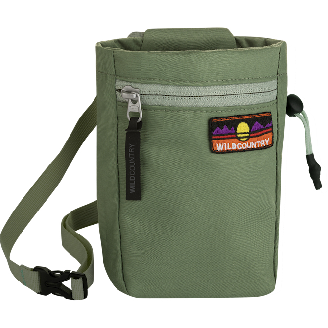Wild Country 40-0000010027-5970-2 Kreidesack zum Klettern Grün Stoff, Fleece