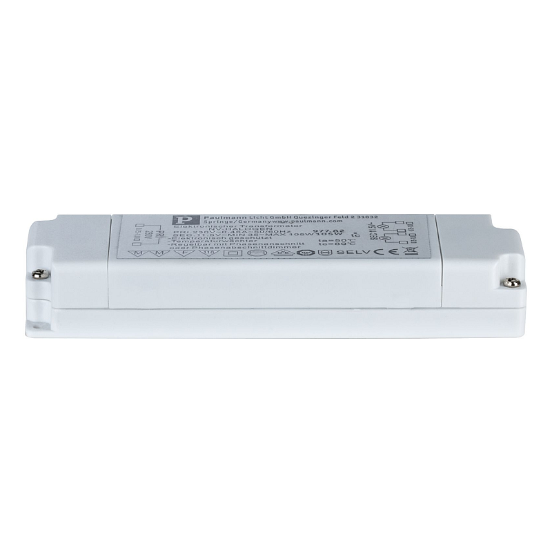 Paulmann 97782 Beleuchtungs-Transformator Für die Nutzung im Innenbereich geeignet Elektronischer Beleuchtungstransformator 105 W