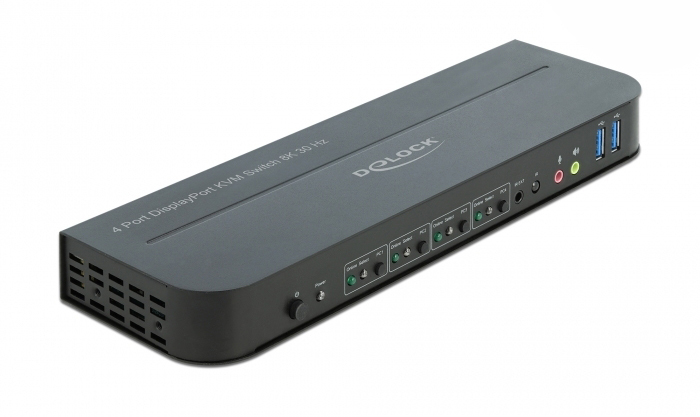 DeLOCK DisplayPort 1.4 KVM Switch 8K 30 Hz mit USB 3.0 und Audio