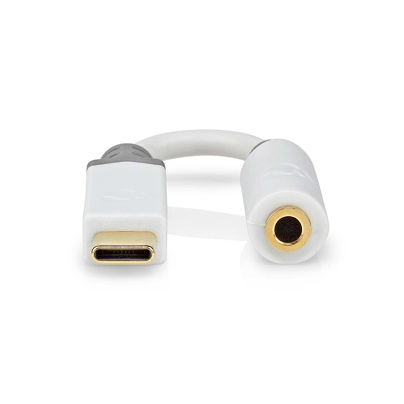 Nedis CCBW65950WT01 Audio-Kabel 0,1 m 3.5mm USB Typ-C Weiß