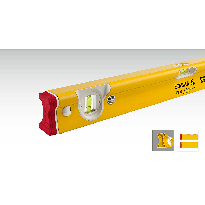 Stabila R 300 Wasserwaage 2,44 m Rot, Gelb