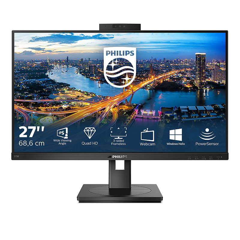 Philips B Line 275B1H/00 Computerbildschirm 68,6 cm (27") 2560 x 1440 Pixel 2K Ultra HD LED Schwarz