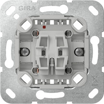 GIRA 315100 Elektroschalter Wippschalter 1P Chrom, Grau