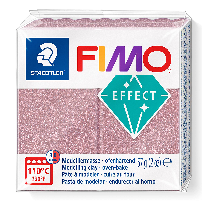 Staedtler FIMO 8010 Glitter Modellierton 57 g Roségold 1 Stück(e)