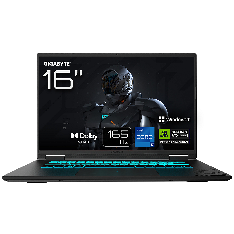 GIGABYTE GAMING A16 Laptop – 16", 165Hz WUXGA, Intel Core i7-13620H, RTX 5050, 16GB DDR5 5200MHz, 1TB Gen4 SSD, Windows 11 Home, 2 Jahre Garantie, Dolby Atmos , GAMING A16 CTHI3DE894SH