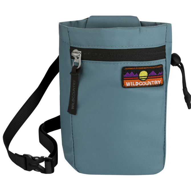 Wild Country 40-0000010027-8600-3 Kreidesack zum Klettern Blau Stoff, Fleece