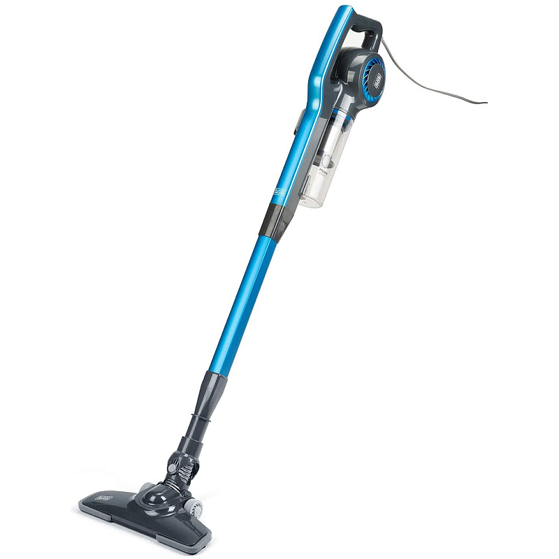 Black & Decker BXVMS600E Stabstaubsauger/Elektrischer Besen AC Trocken Zyklonal, EPA Beutellos 0,8 l 600 W Schwarz, Blau