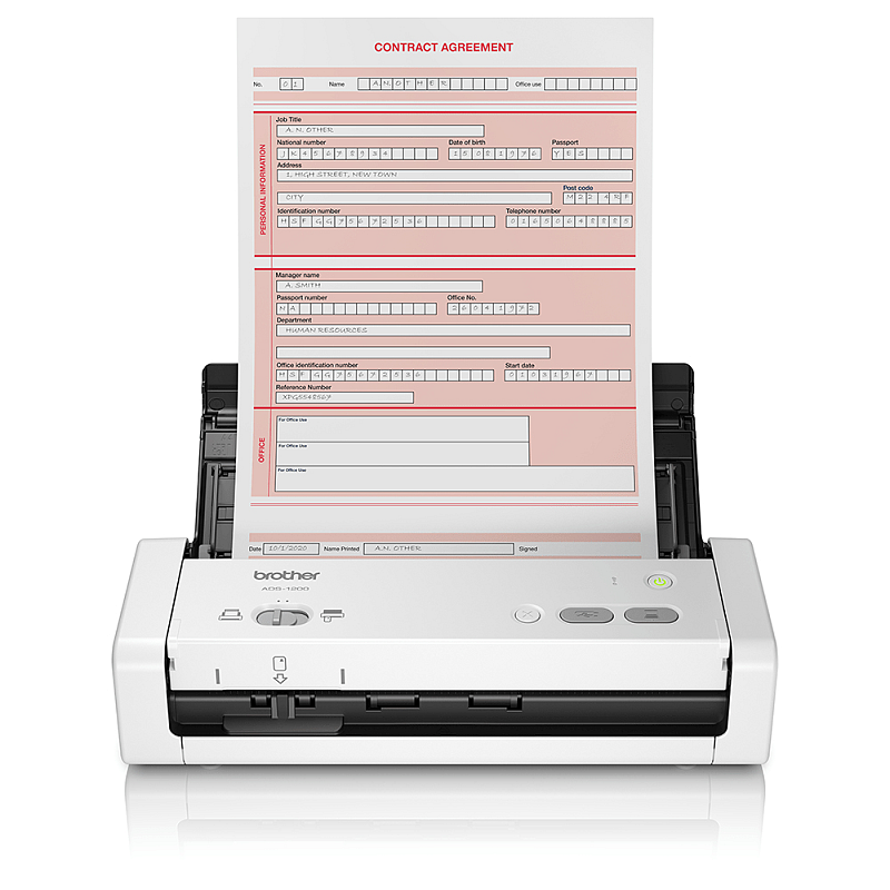 Brother ADS-1200 Scanner ADF-Scanner 600 x 600 DPI A4 Schwarz, Weiß