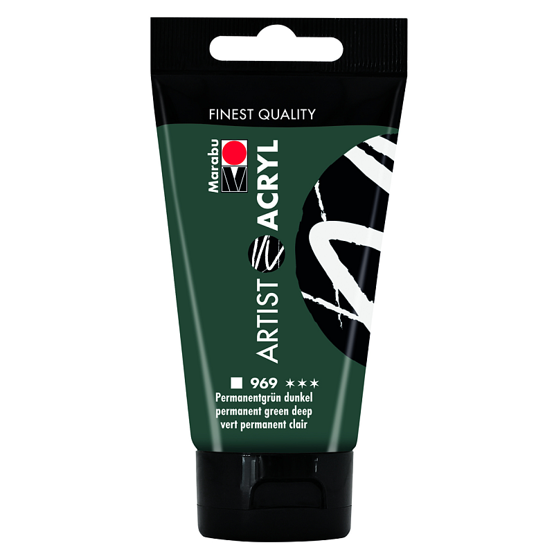Marabu 12200002969 Acrylfarbe 75 ml Grün Tube