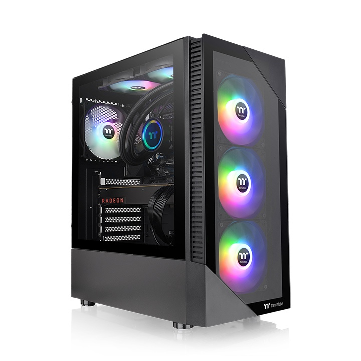 Thermaltake View 200 TG ARGB Midi Tower Schwarz