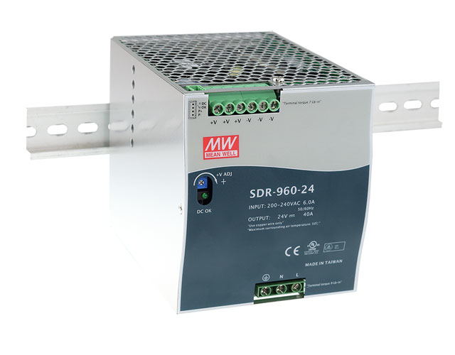MEAN WELL Stromversorgung Netzteil 960 W Metallisch