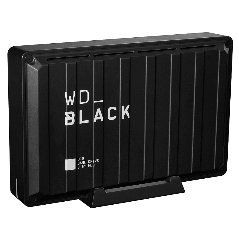 Western Digital D10 Externe Festplatte 8 TB 7200 RPM 3.2 Gen 2 (3.1 Gen 2) Schwarz, Weiß