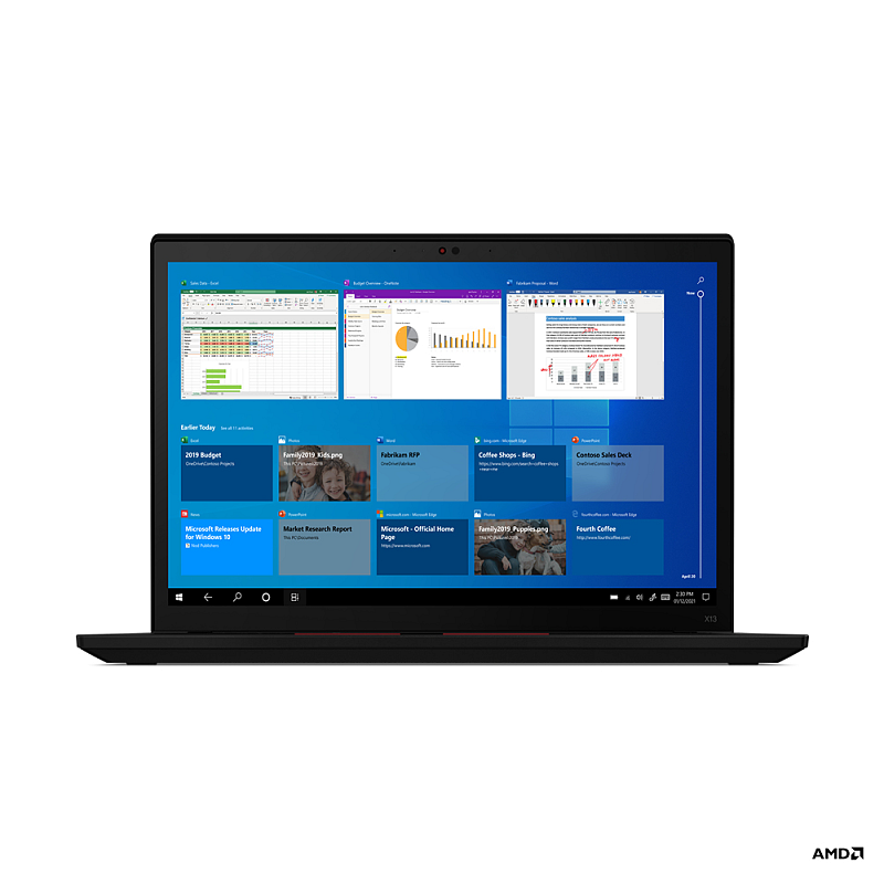 Lenovo ThinkPad X13 Gen 2 (AMD) AMD Ryzen™ 5 PRO 5650U Laptop 33,8 cm (13.3") WUXGA 16 GB LPDDR4x-SDRAM 512 GB SSD Wi-Fi 6 (802.11ax) Windows 10 Pro Deutsch Schwarz