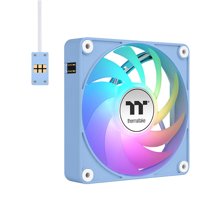 Thermaltake CL-F196-PL12BU-A Computerkühlsystem Computergehäuse Ventilator 12 cm Blau 3 Stück(e)